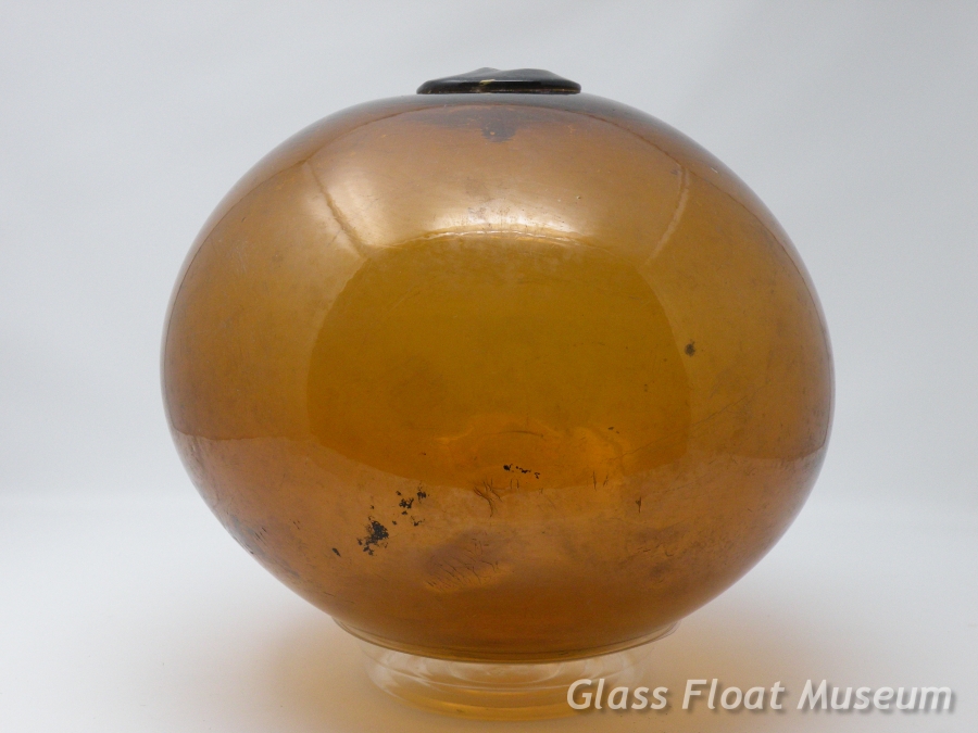 Amber, Oval, 9 1/2 Inch Tall by 11 Inch Wide