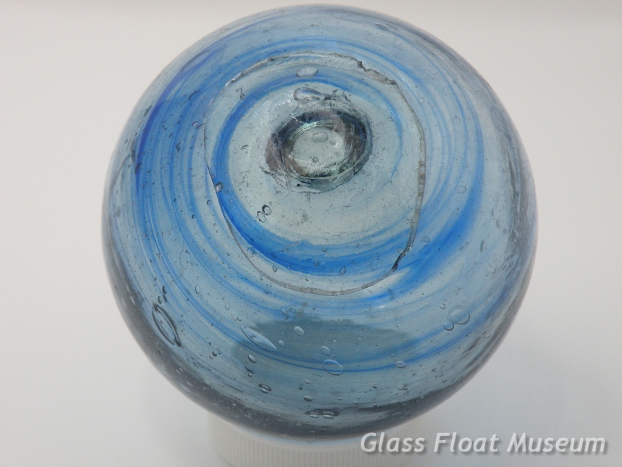 Striking Blue Swirls, 3 Inch