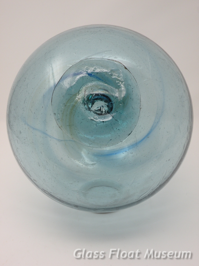 Blue Swirls, Amber Swirls, 8 1/4 Inch